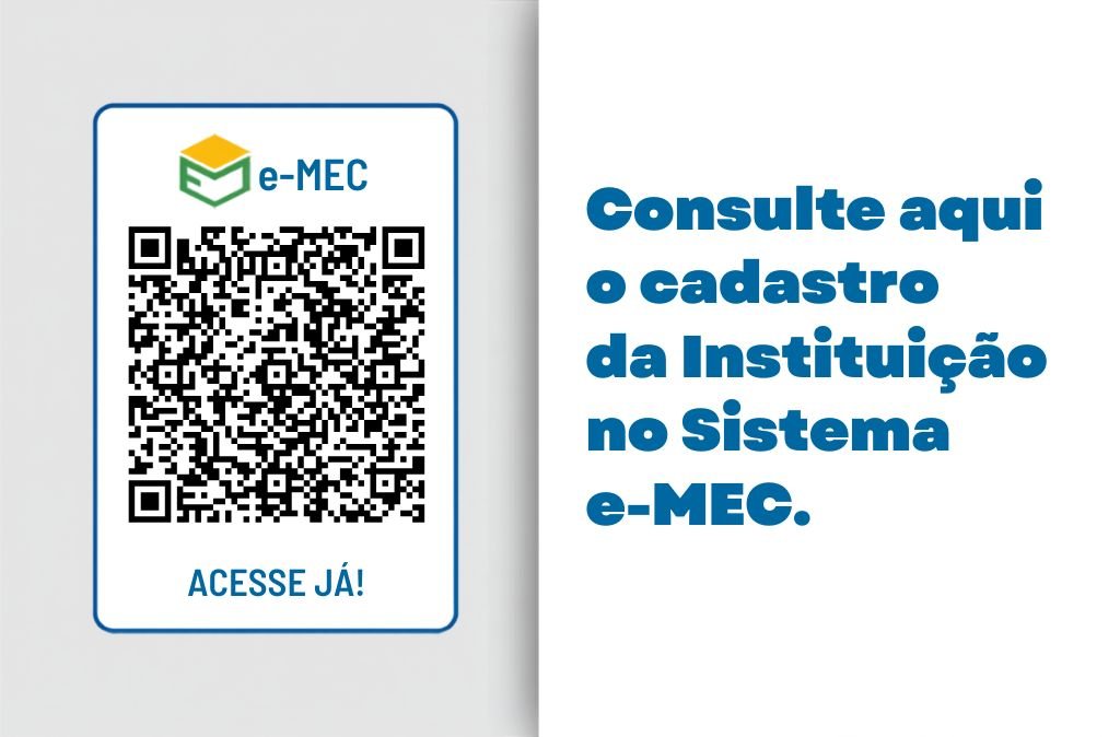 QR code para consultar o cadastro da instituição no sistema e-MEC