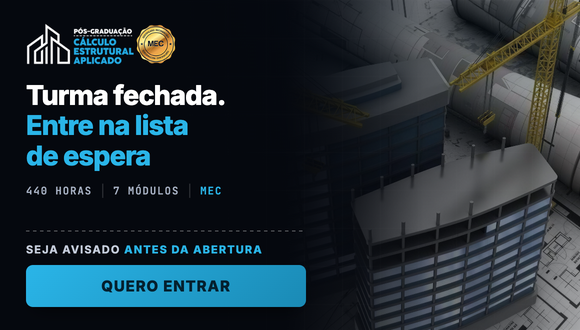 Lista de espera da Pós-Graduação em Cálculo Estrutural Aplicado